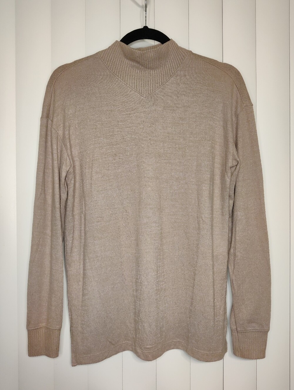 Abercrombie & Fitch Taupe Mock neck Sweater